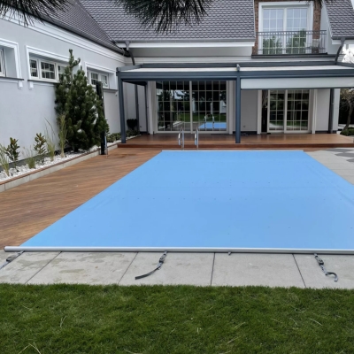 PVC-suoja uima-altaaseen omilla mitoilla