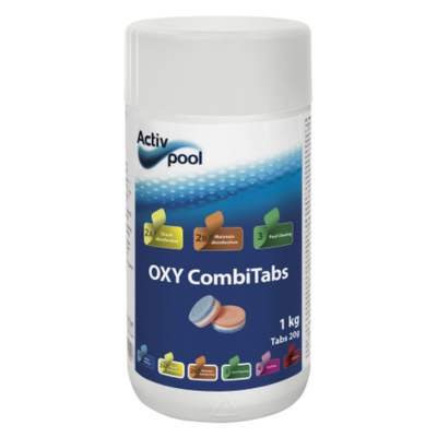 Ulkoporealtaan aktiivihappi monitehotabletti