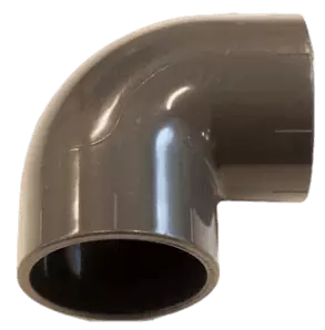 90 asteen kulma, 75mm - 75mm PVC-osat - 20603050 - 1