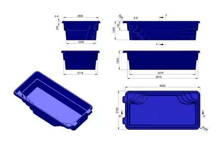 Uima-allaspaketti Madagaskar - Lasikuituiset uima-altaat - 160600 - 2