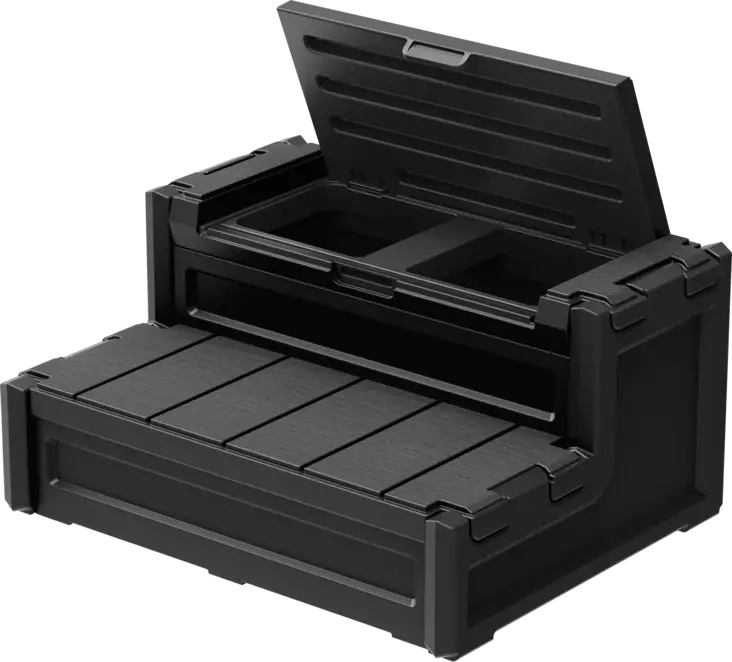 Ulkoporealtaan rappuset säilytystilalla - Rappuset ulkoporealtaisiin - 91761430 - 1