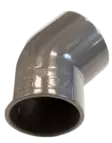 45 asteen kulma, 75mm - 75mm PVC-osat - 20603051 - 1