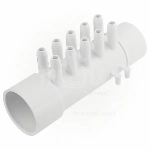 1.5" / 3/8" jakotukki 10 lähtöinen, ilma - 1 1/2" putkiosat - 109140271 - 1