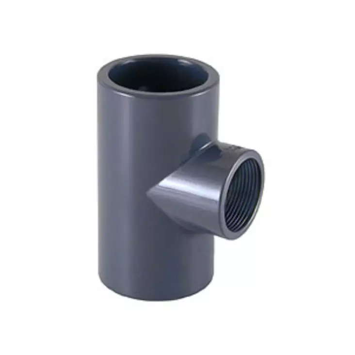 T-kappale, 50mm, 1" sisäkierre - 50mm PVC-osat - 23070421 - 1