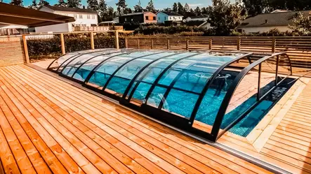 Uima-allaskate Wave 2 1081 x 425 - Aluna polykarbonaattikatteet - 22012033 - 2