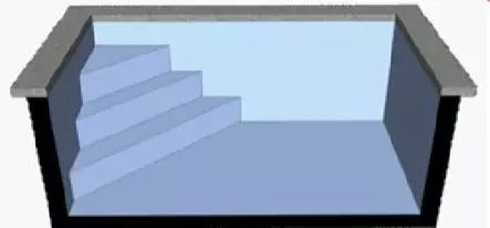 Allaspussin hitsaus nurkkaportaille - Block uima-altaat - 20045005 - 1