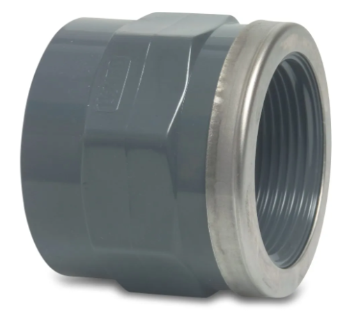 50mm - 1,5" yhdistäjä, naaras - 50mm PVC-osat - 300199005 - 1