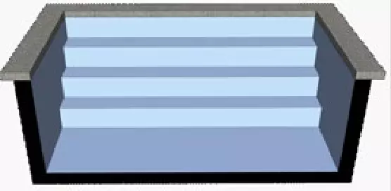 Allaspussin hitsaus päätyportaille - Block uima-altaat - 20045006 - 1