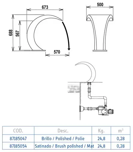 Vesiputous Bali - Vesiputoukset ja hierontasuuttimet - 20608007 - 2