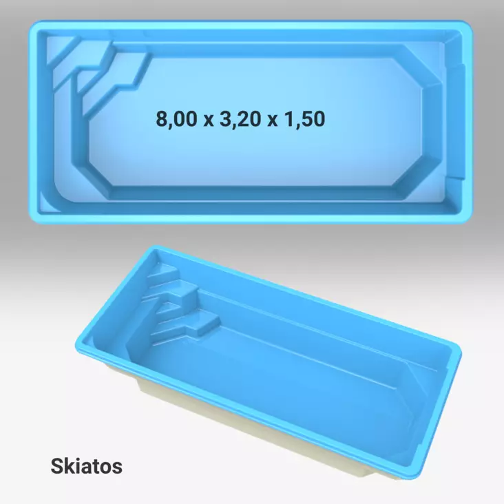 Uima-allaspaketti Skiatos - Lasikuituiset uima-altaat - 160607 - 1