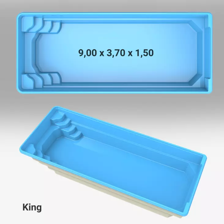 Uima-allaspaketti King - Lasikuituiset uima-altaat - 160608 - 1