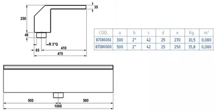 Vesiputous Maui, 500mm - Vesiputoukset ja hierontasuuttimet - 20608019 - 2