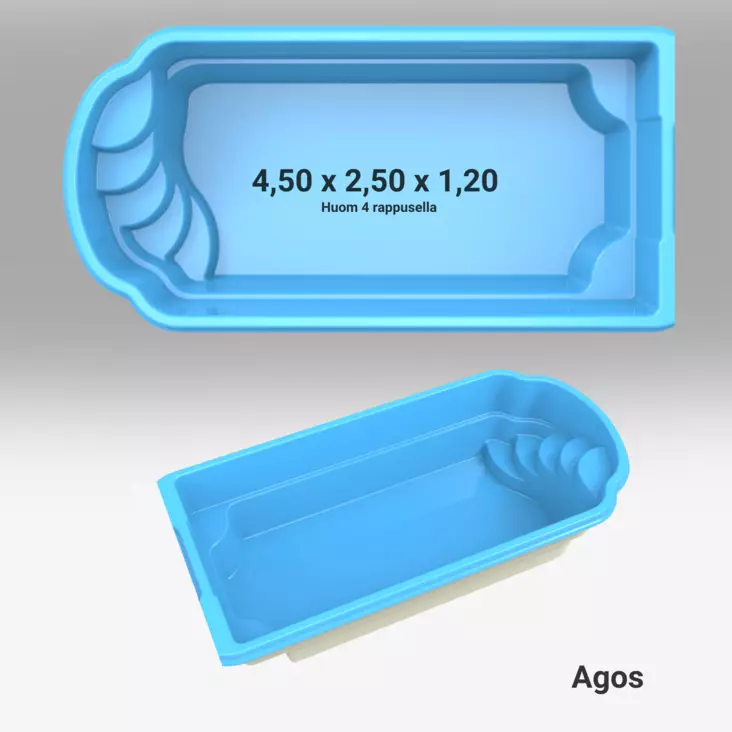 Uima-allaspaketti Agos - Lasikuituiset uima-altaat - 160649 - 1