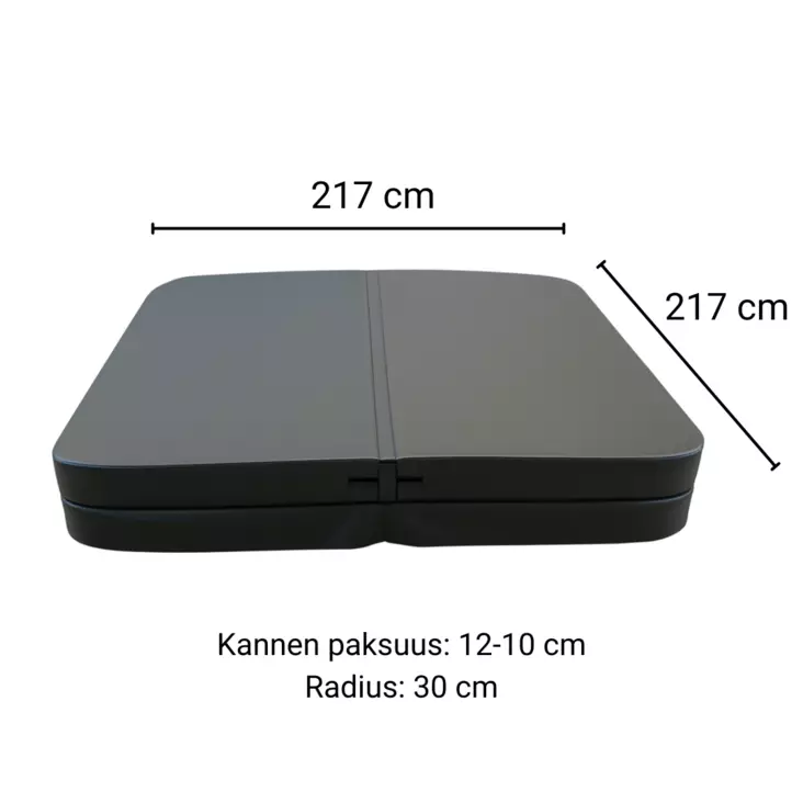 Ulkoporealtaan lämpökansi 217 x 217, R30 - Muiden ulkoporealtaiden kannet - LK217R30 - 1